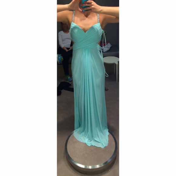 La Femme Dresses La Femmesaks Fifth Avenue Mint Blue Prom Dress