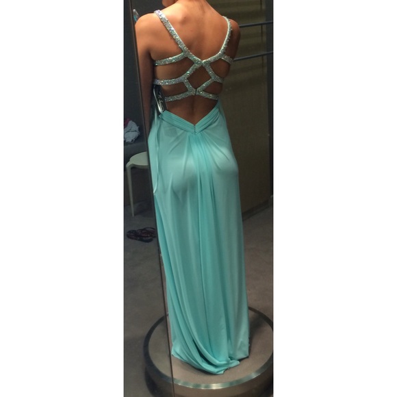 La Femme Dresses La Femmesaks Fifth Avenue Mint Blue Prom Dress