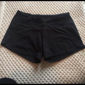 Black lulu lemon shorts