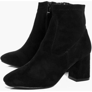 Boohoo mod black sock booties 7