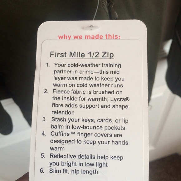 Lululemon First Mile Fleece Half Zip Pullover 10 - Picture 3 of 4