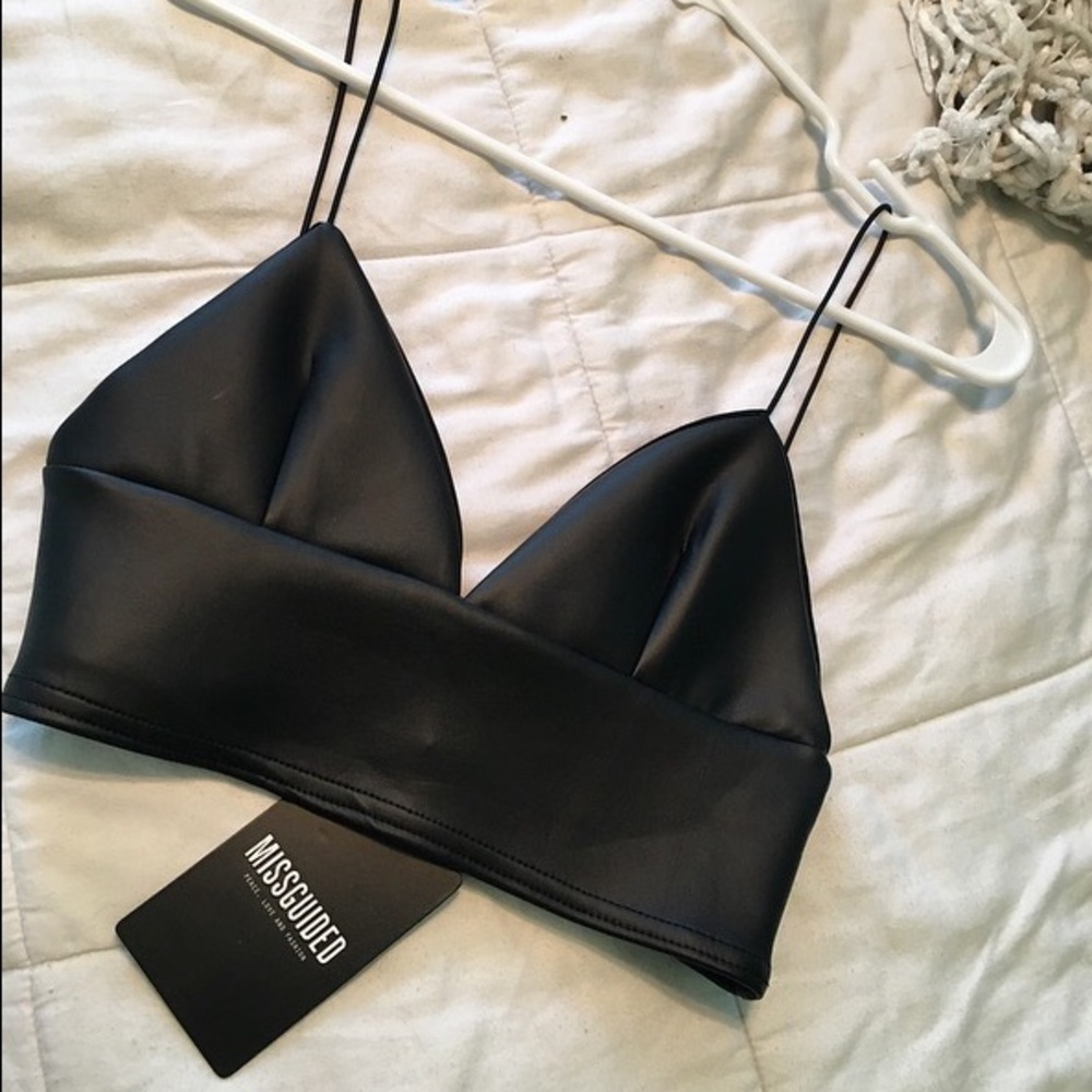 Leather Crop Top