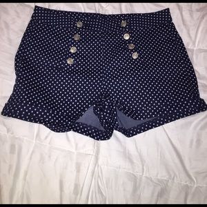 Retro high waisted shorts