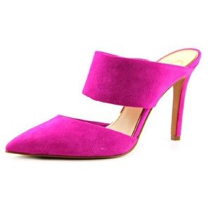 Jessica Simpson Pink 'Chandra' Suede Mule