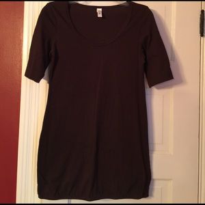VS brown yoga tunic with elastic bottom