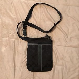 Black Coach cross body bag