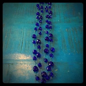 Dark blue beaded necklace from Nordstrom