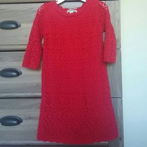 Cherokee red sweater dress Sz S 6-6x