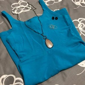 1 DAY SALE! ⬇️👗Teal Skater Dress from Express