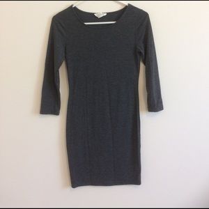 Charcoal Grey Bodycon Dress
