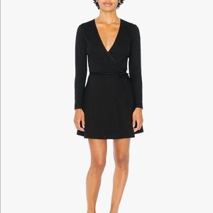 American Apparel Margot Wrap Dress black m
