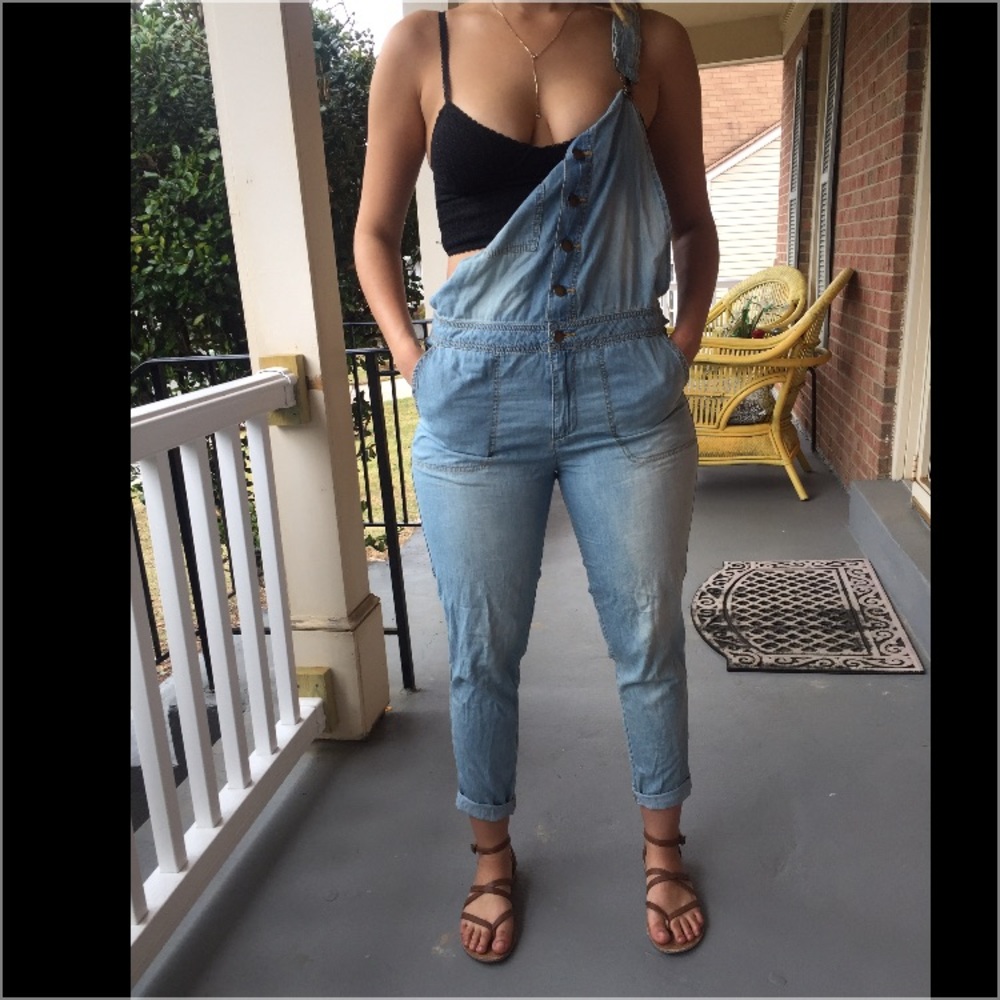 Light denim blue overall