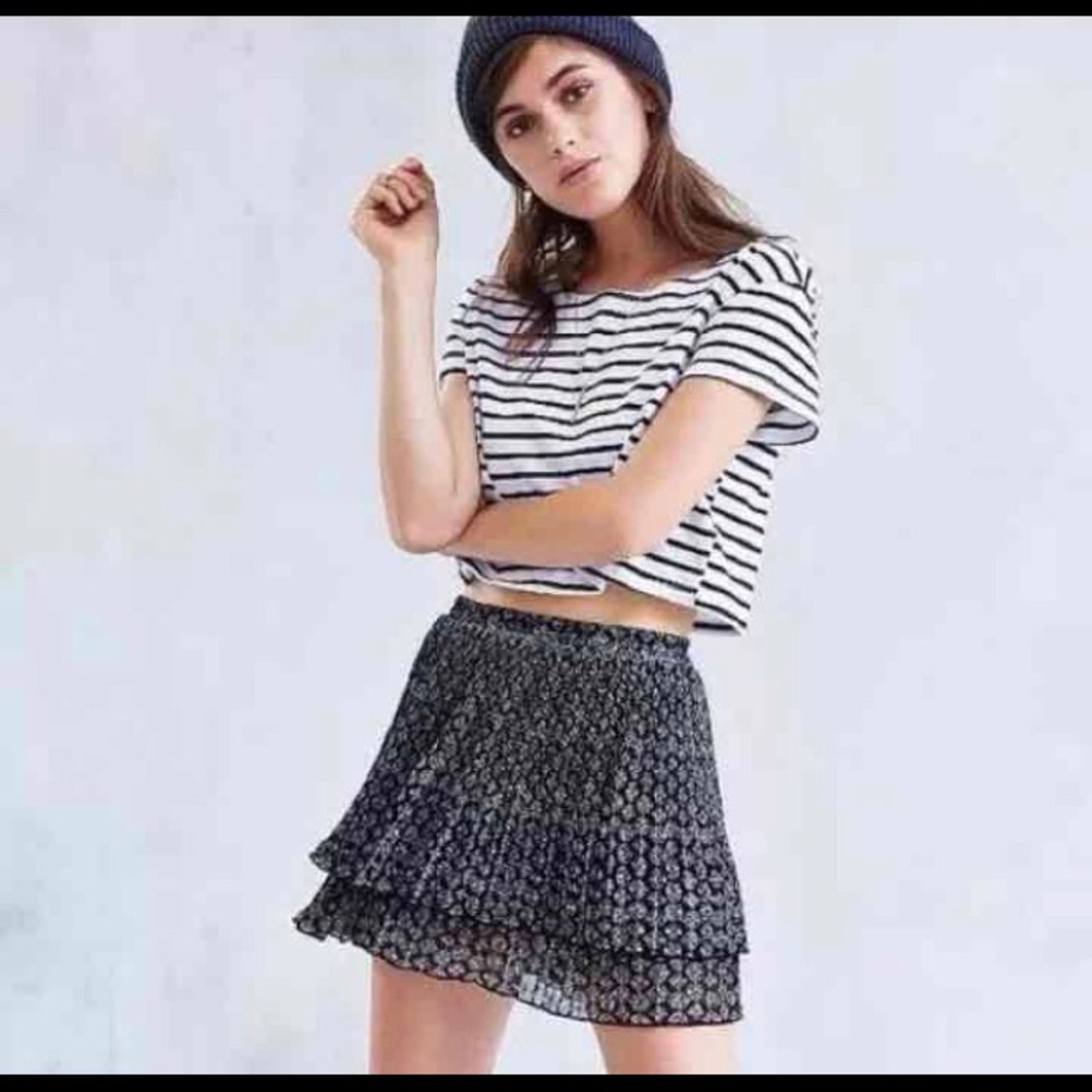 Ecote Bandana Print Pleated Skirt