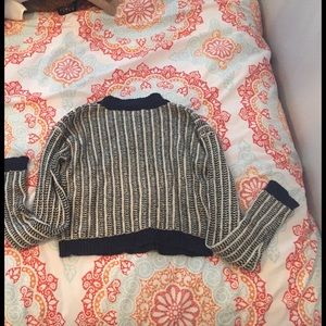 Knit sweater crop top