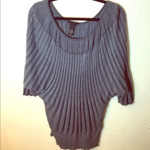 Metallic Grey Sweater