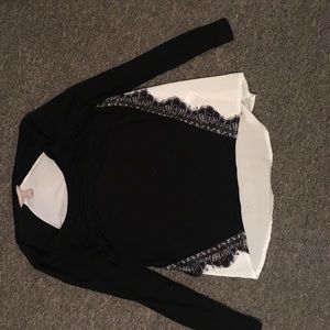 Banana Republic Lace Shirt Blouse