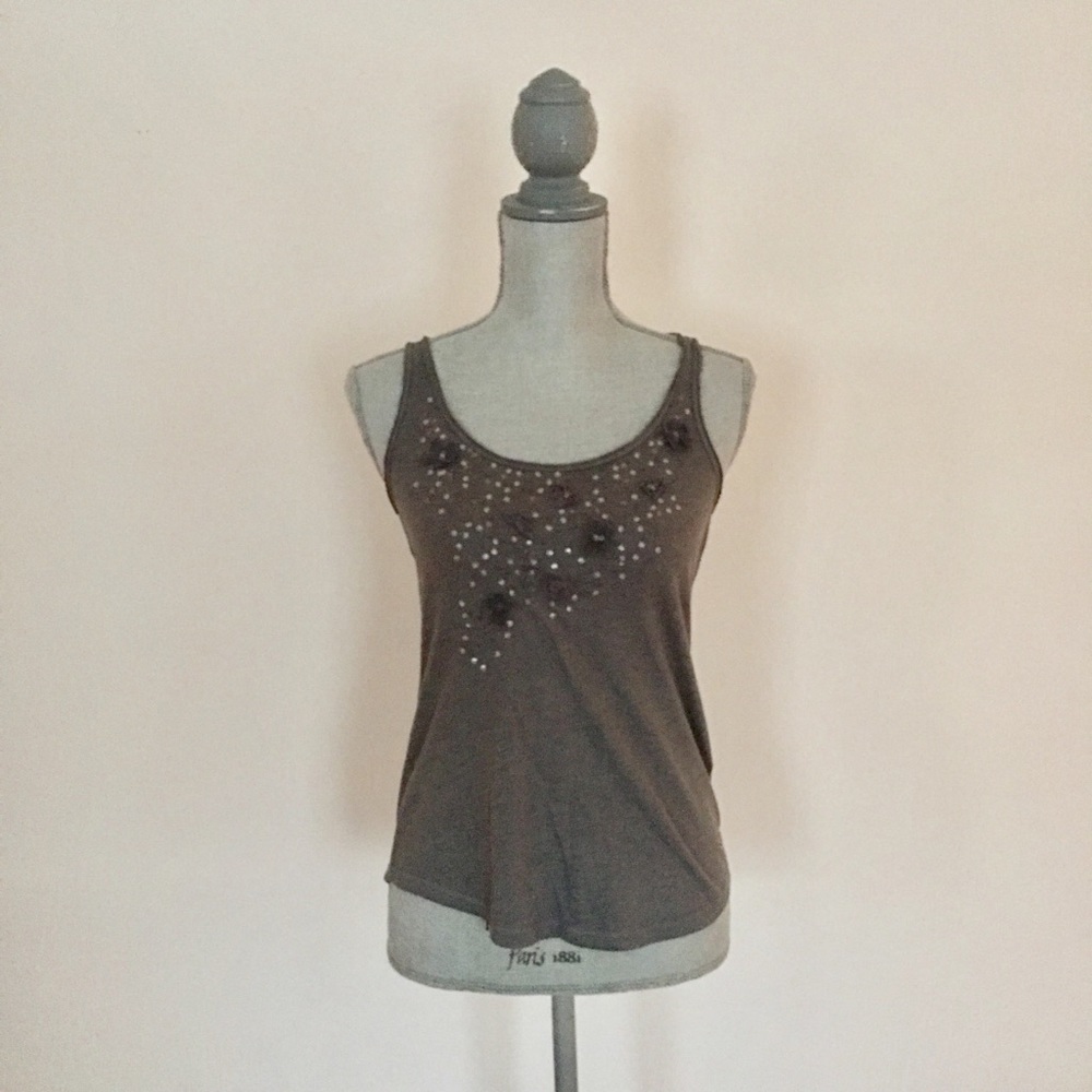Hollister tank top with bead details