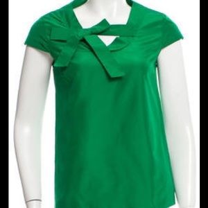 Kate Spade NY Bow-Accented Silk Top