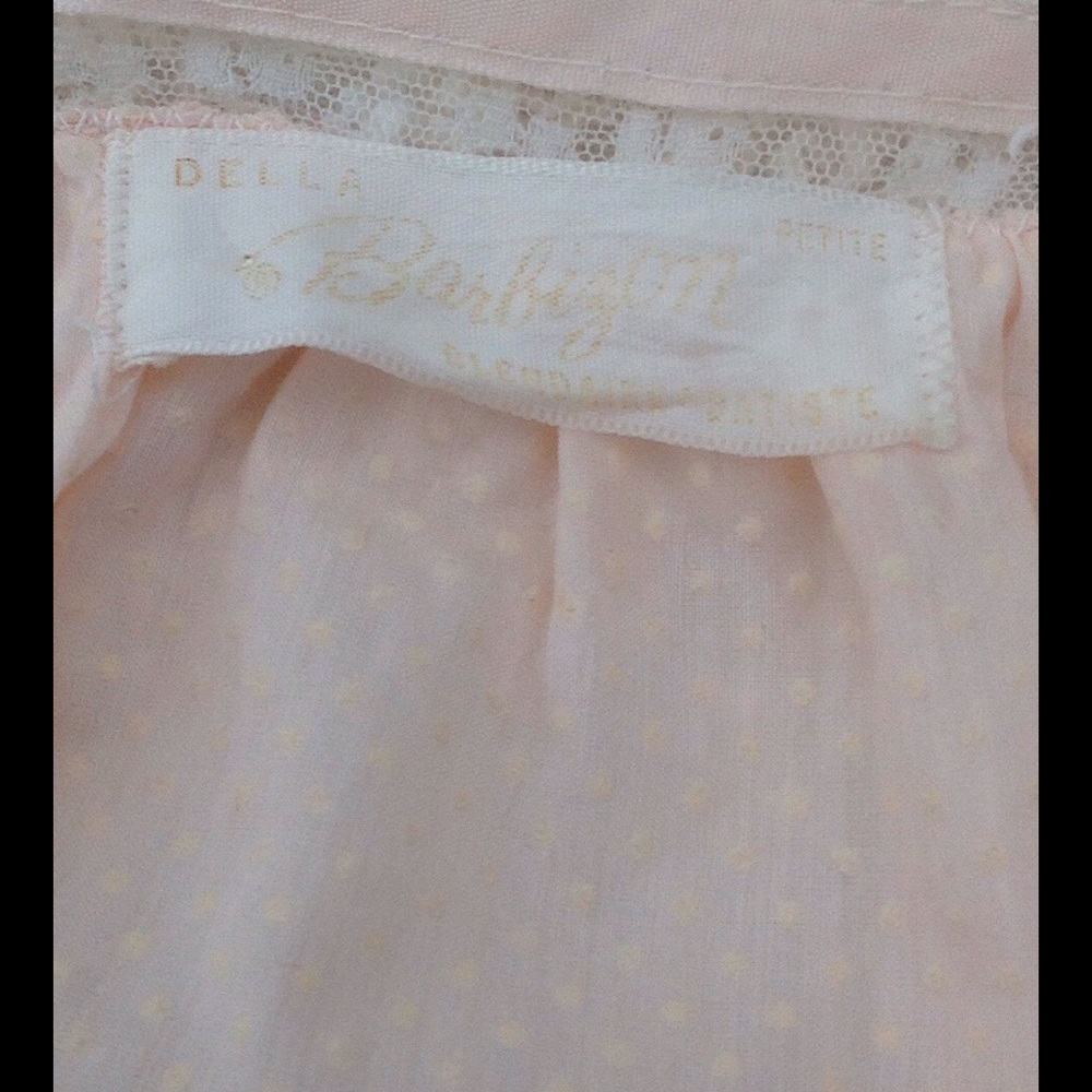 Vintage Barbizon pink dotted Swiss bed jacket. - Picture 4 of 6