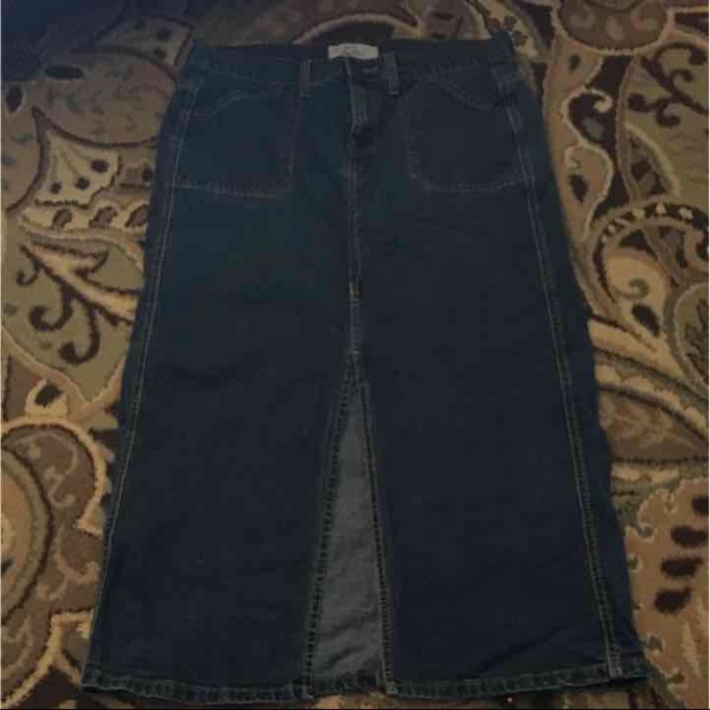 Women's long jean skirt