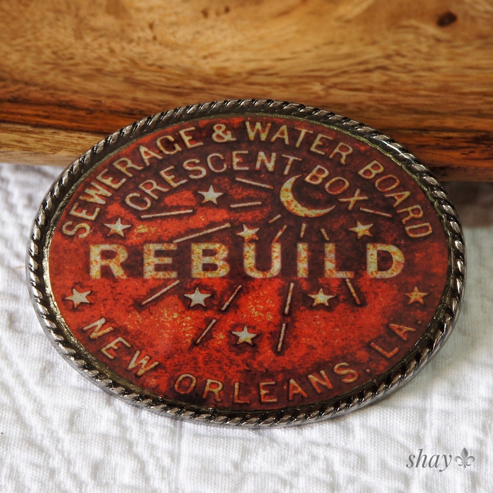 UNISEX Rebuild New Orleans Belt Buckle