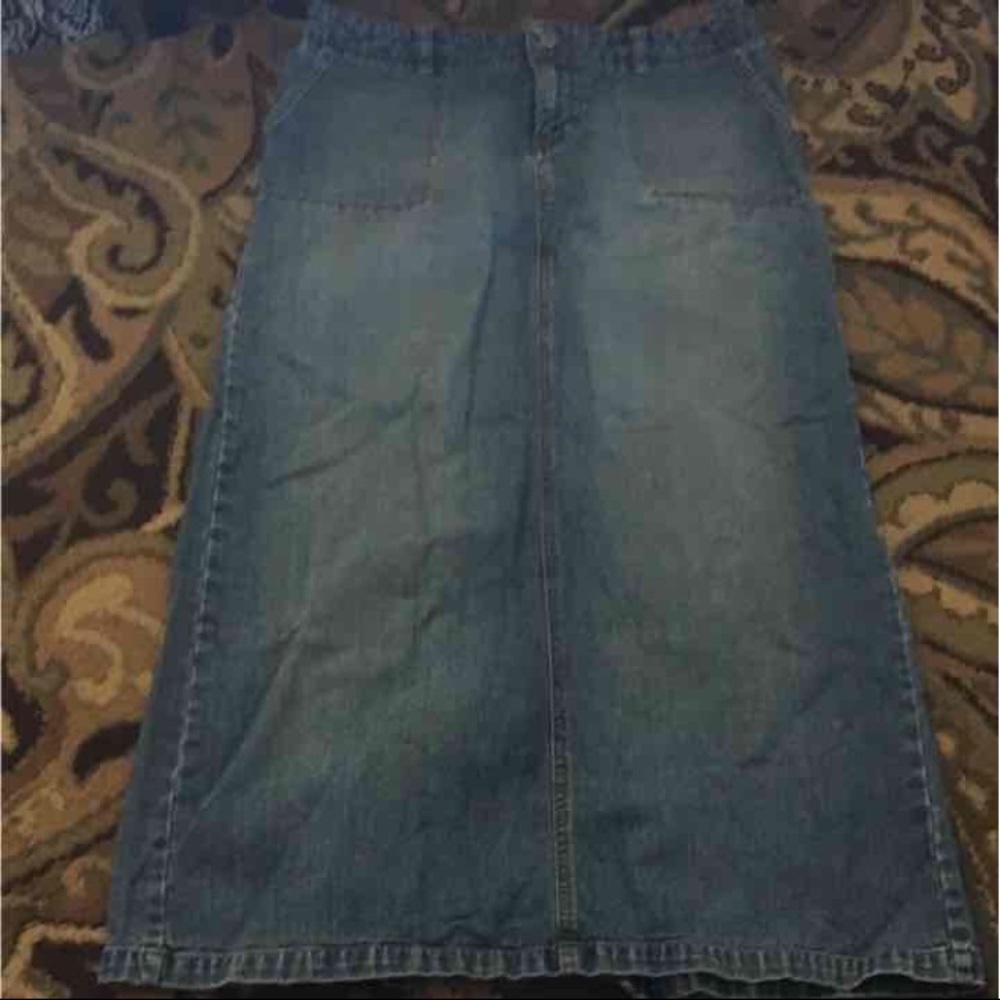Women's long jean skirt