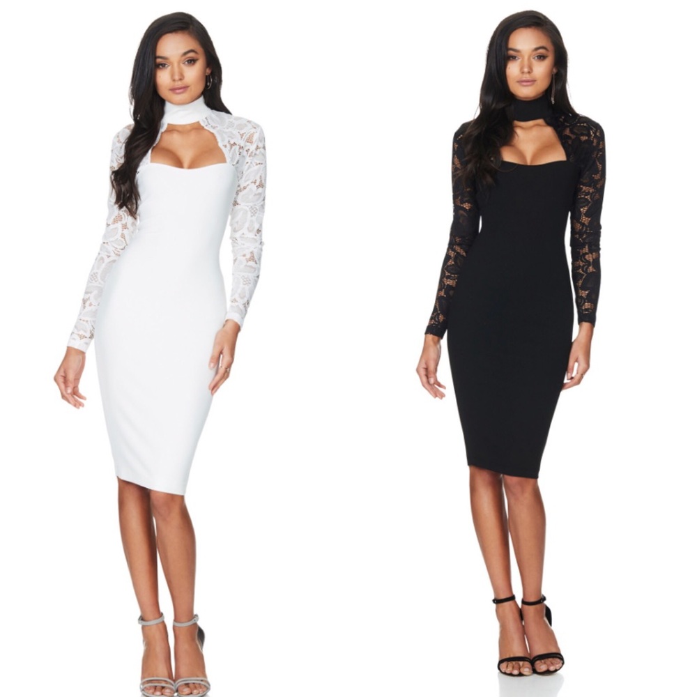 Open lace dress