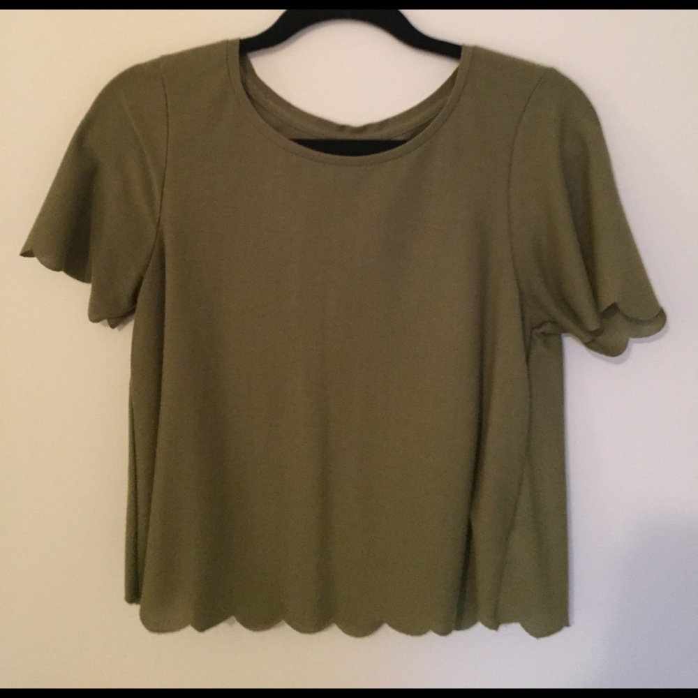 Topshop Scalloped Tee Shirt!