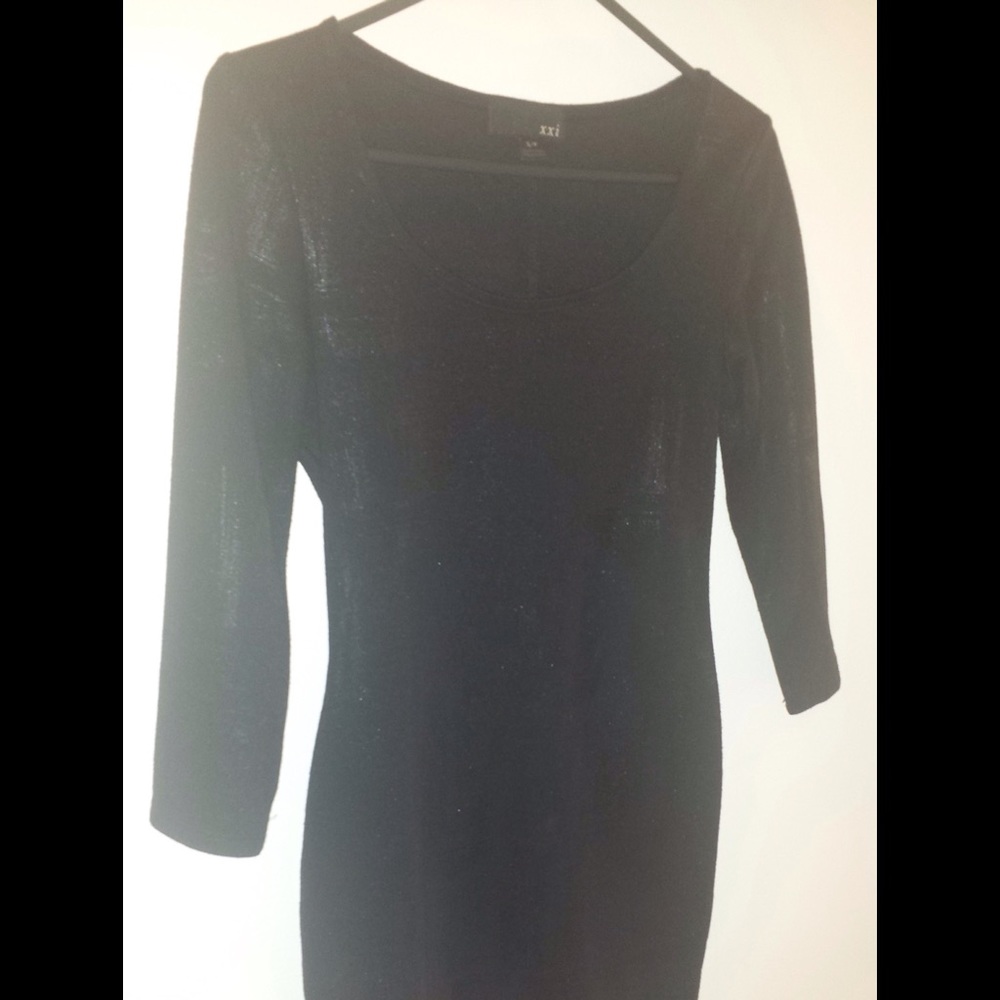 Black shimmery dress