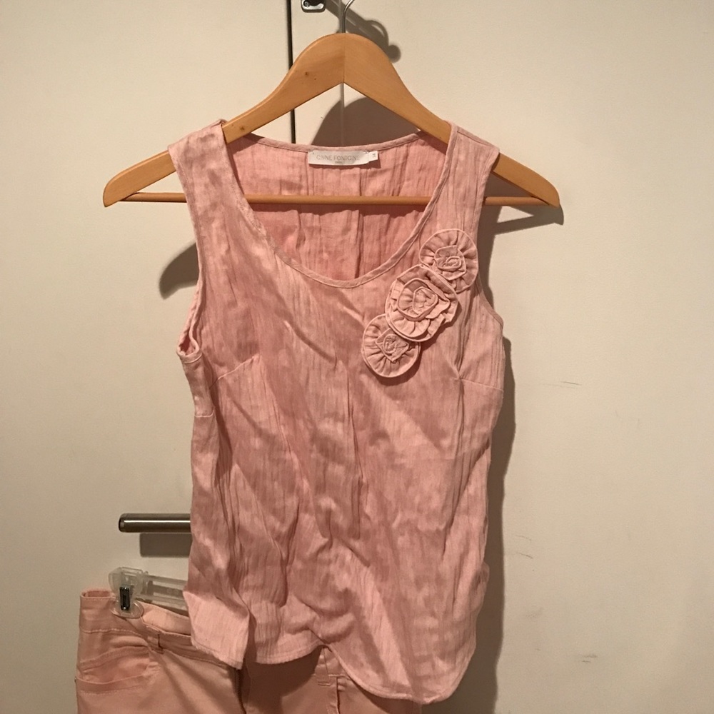 ANNE FONTAINE pink top