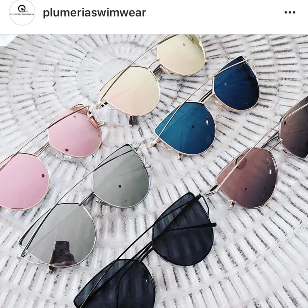 Plumeria Swimwear Alia Mirrored Sunglasses