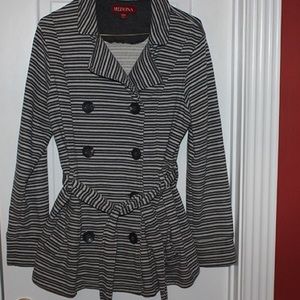 Merona Striped Casual Peacot