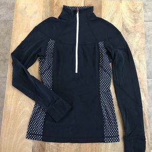 B&W Polka-Dotted Pullover