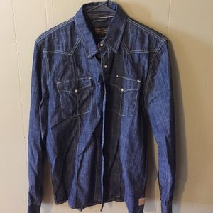 Los Angeles 3rd & Army Denim Button Up - image 1