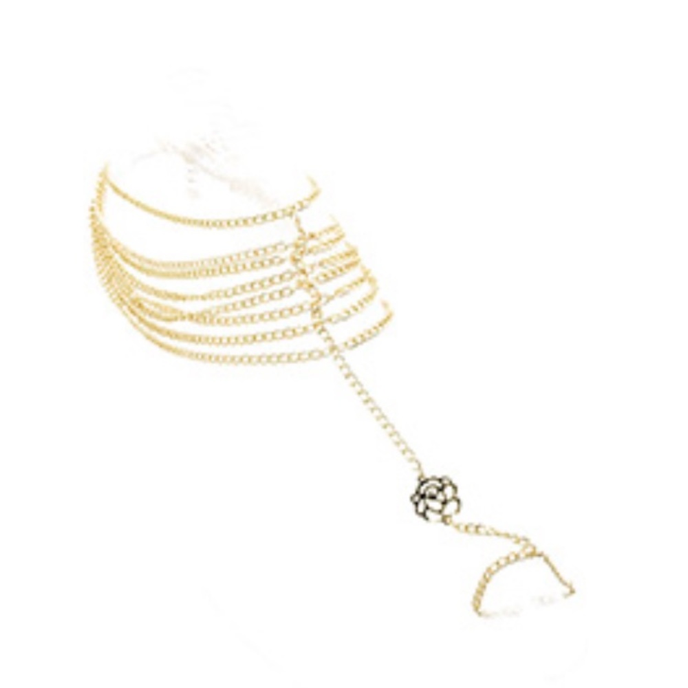 Anklet toe ring chain ☀️👣🌞