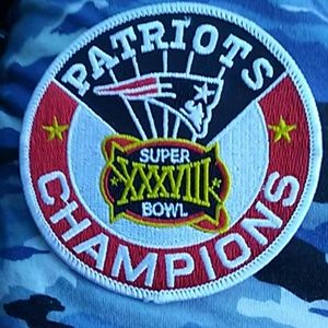 AUTHENTIC IRON ON SPORTS PATCH PATRIOTS