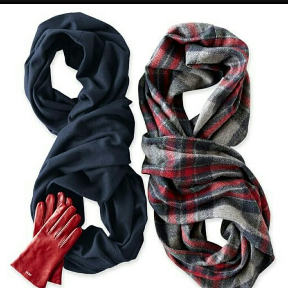 Mark and Graham Navy Wool Scarf