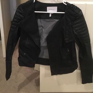 BCBGeneration denim/leather jacket