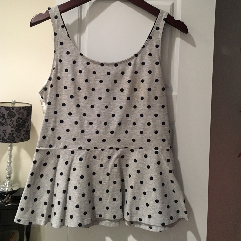 Express peplum tank top