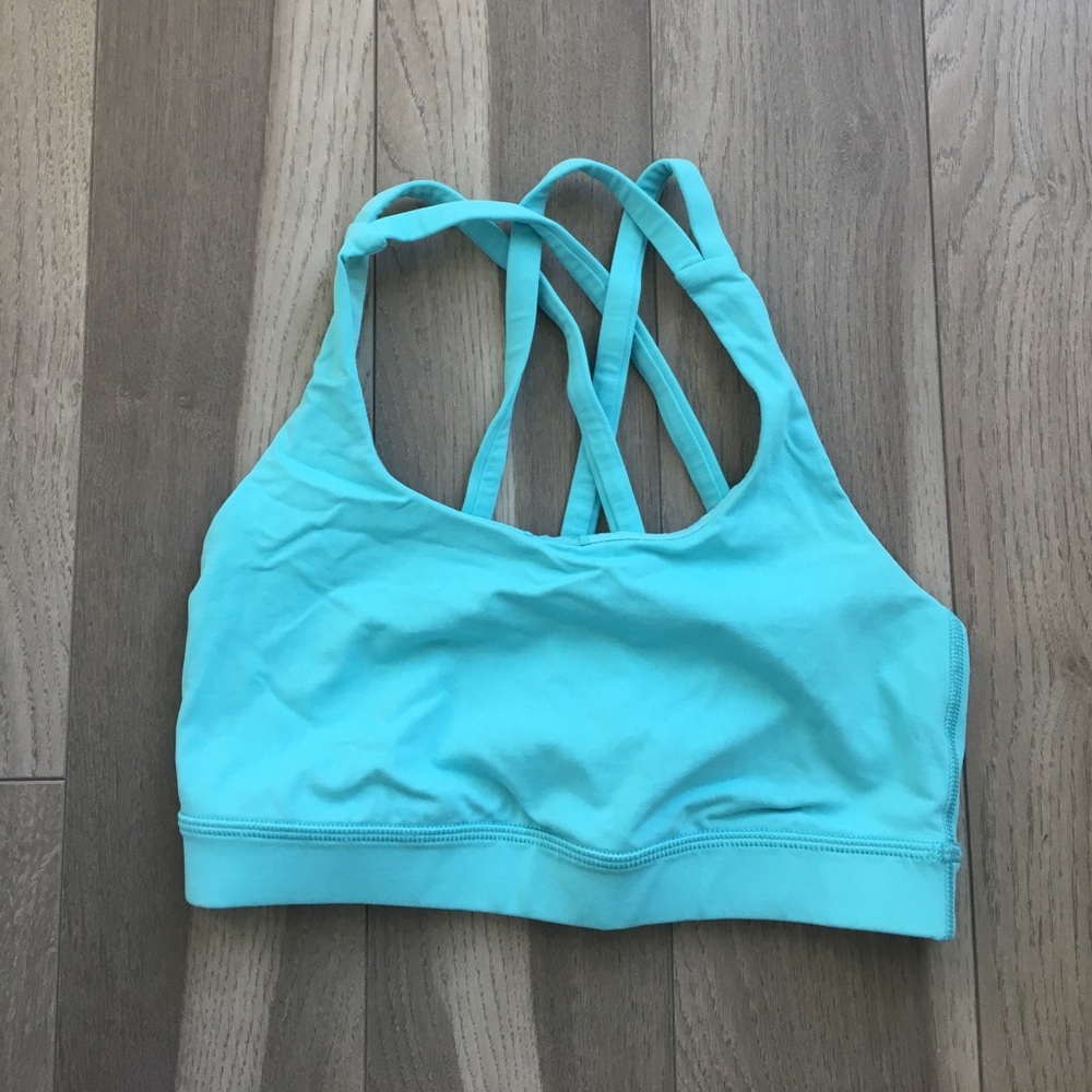 Angel blue lululemon energy bra