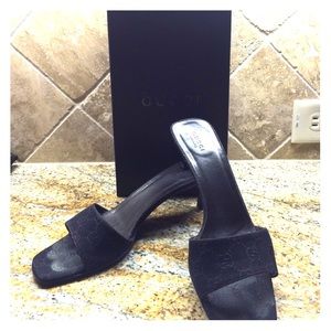 Black and brown Gucci shoes