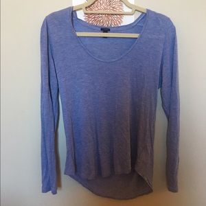 Long sleeved purple top