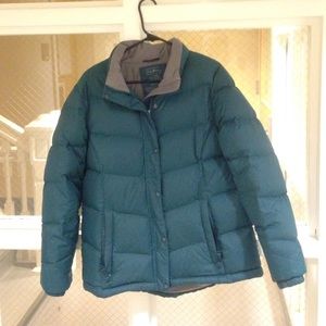 Green L.L. Bean Women's Goose Down Jacket