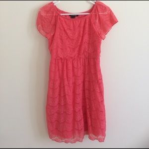 Rose Pink Lace Dress