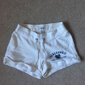 Soft white Abercrombie shorts
