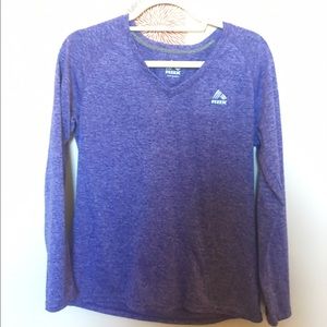 Purple loose workout/lounge top
