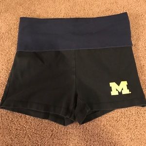 tight work out shorts from the M den