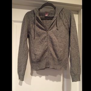 Grey Cashmere hoodie