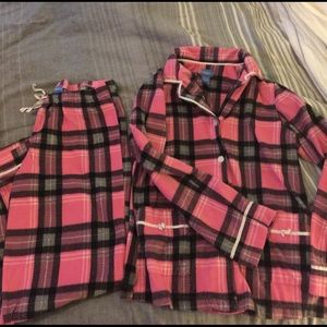 Simply Vera pink flannel fleece pj set
