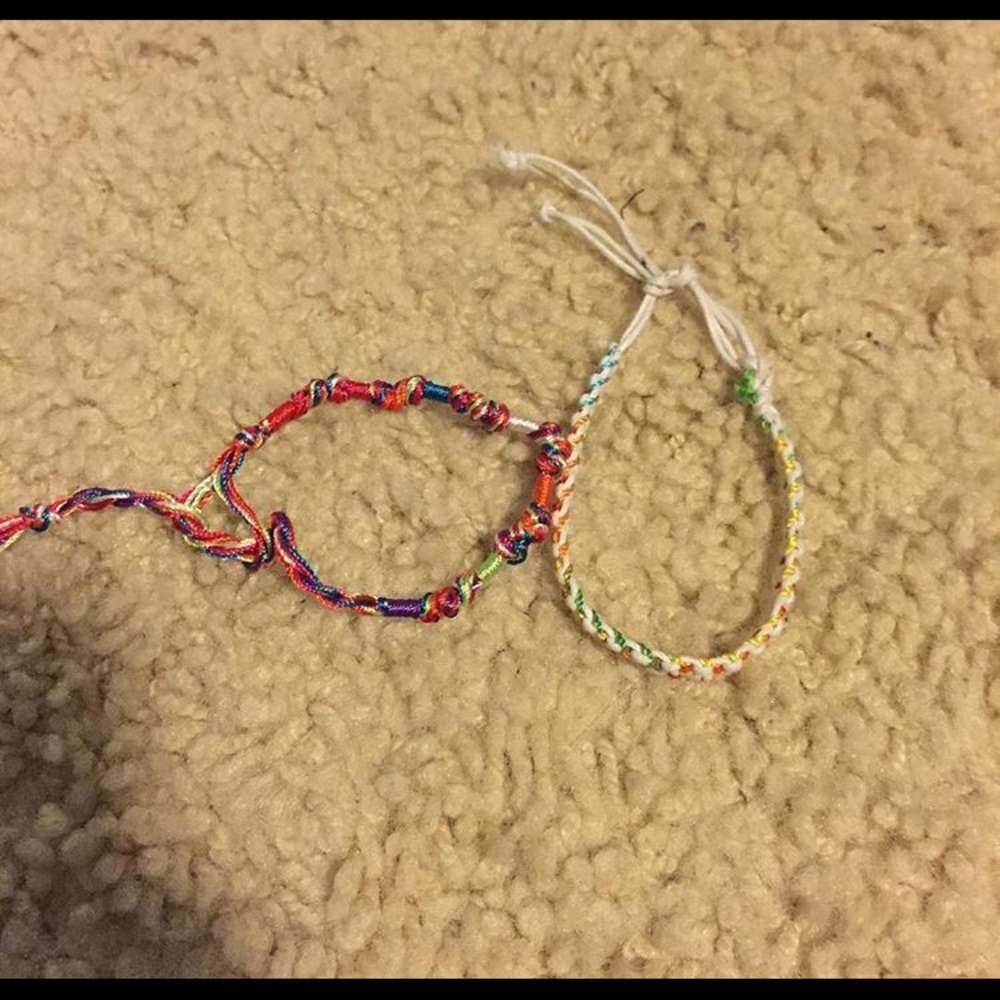 Yarn bracelets
